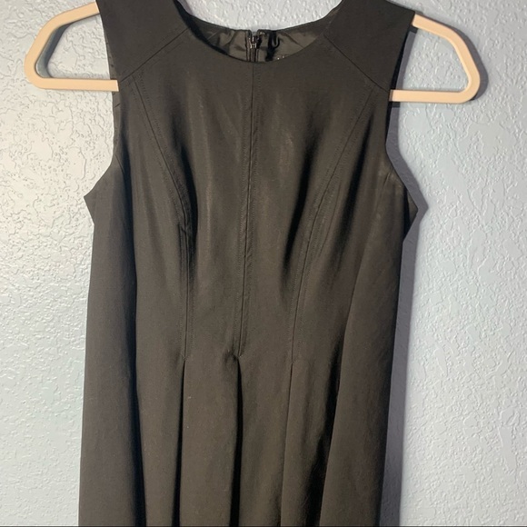 Theory Addison Black Classic A Line Fit & Flair Dress - Picture 3 of 7